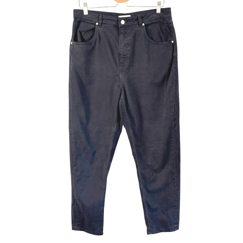 KOTN Unisex Anti-Fit Jeans 100% Egyptian Cotton Relaxed Barrel Leg Size 12